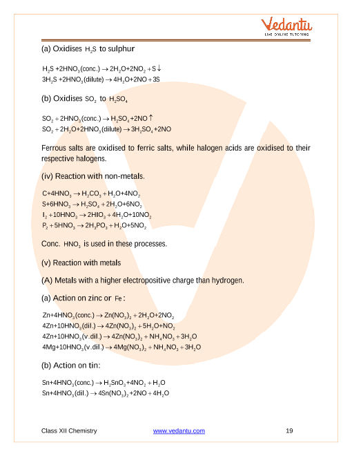 Revision Notes of CBSE class 12 Chemistry