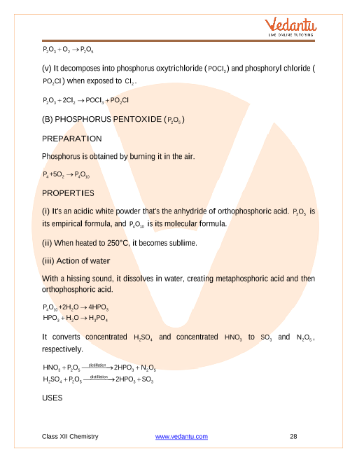 Revision Notes of CBSE class 12 Chemistry