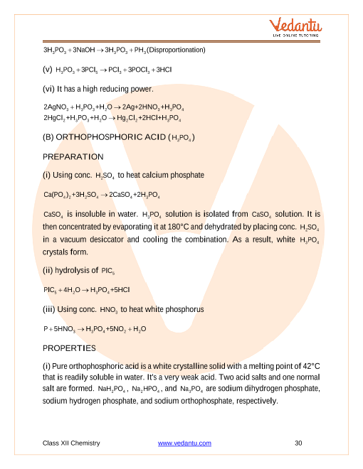 Revision Notes of CBSE class 12 Chemistry