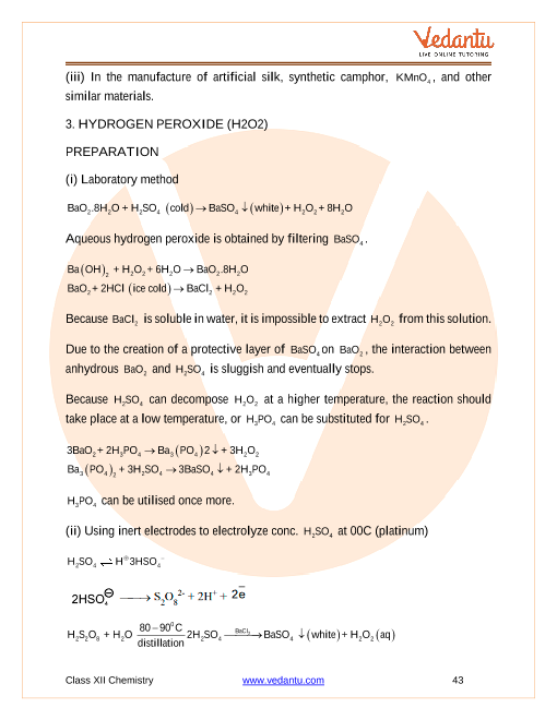 Revision Notes of CBSE class 12 Chemistry