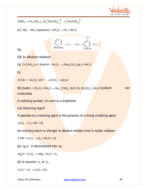 Revision Notes of CBSE class 12 Chemistry