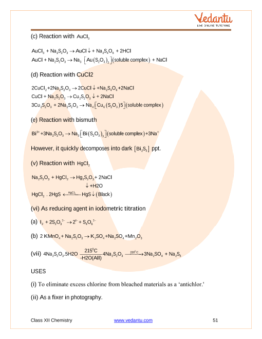 Revision Notes of CBSE class 12 Chemistry