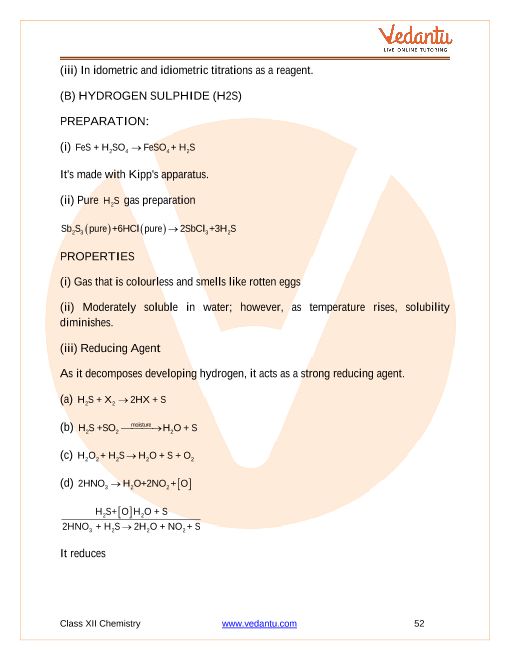 Revision Notes of CBSE class 12 Chemistry