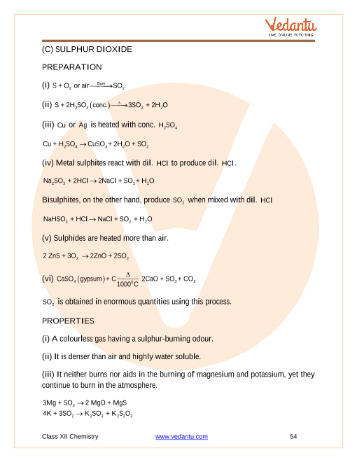 Revision Notes of CBSE class 12 Chemistry