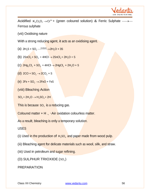 Revision Notes of CBSE class 12 Chemistry