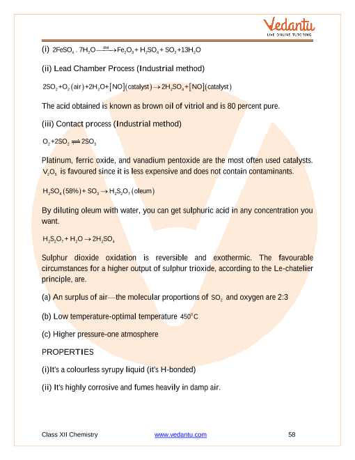 Revision Notes of CBSE class 12 Chemistry