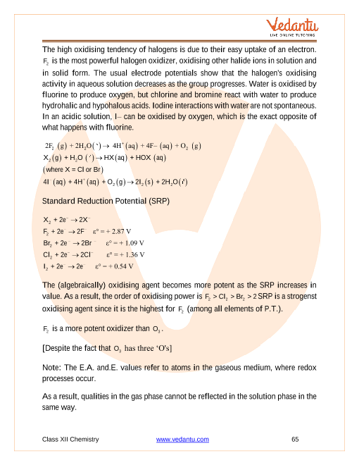 Revision Notes of CBSE class 12 Chemistry