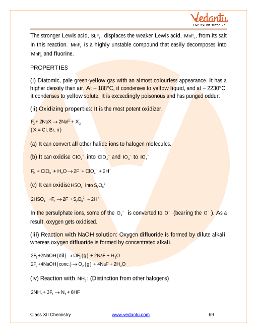 Revision Notes of CBSE class 12 Chemistry