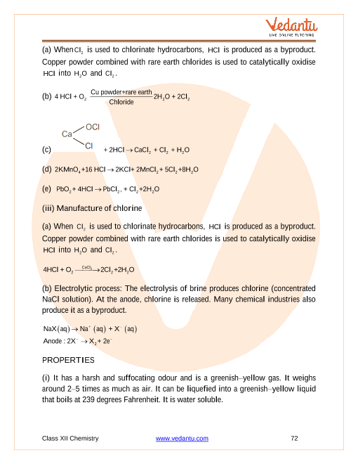 Revision Notes of CBSE class 12 Chemistry