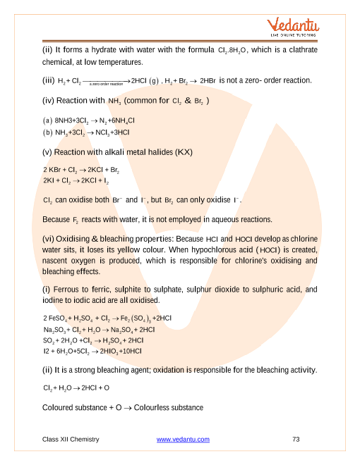 Revision Notes of CBSE class 12 Chemistry