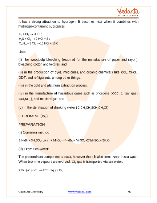 Revision Notes of CBSE class 12 Chemistry