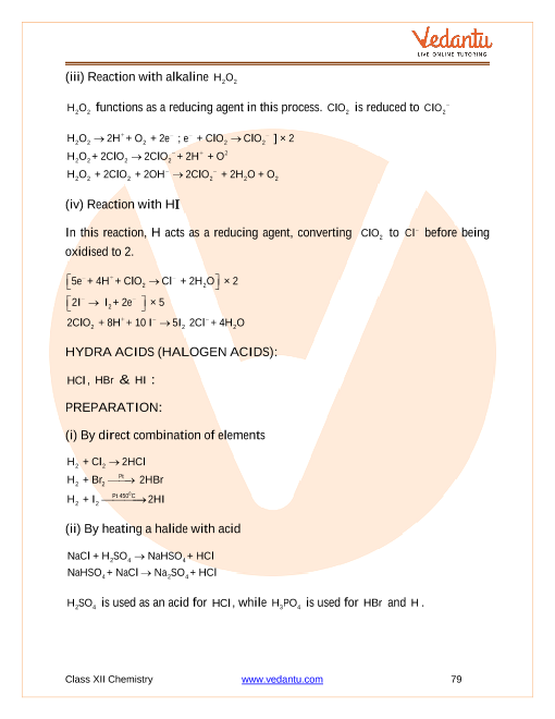 Revision Notes of CBSE class 12 Chemistry