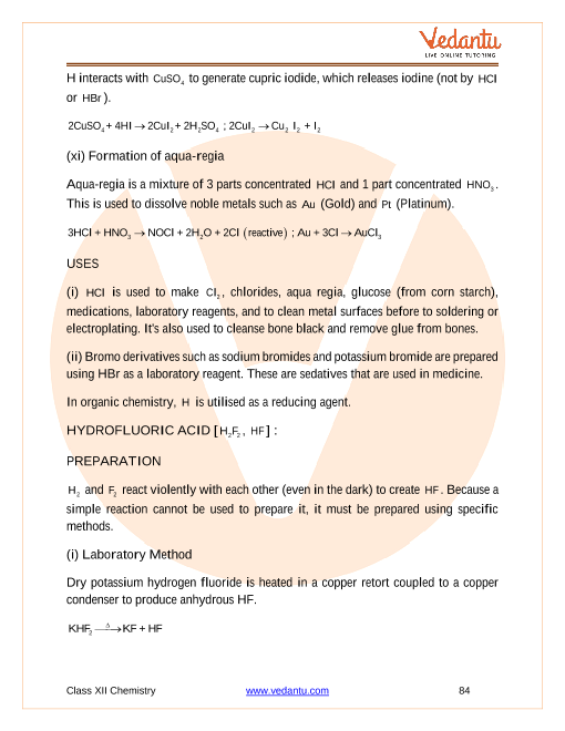 Revision Notes of CBSE class 12 Chemistry