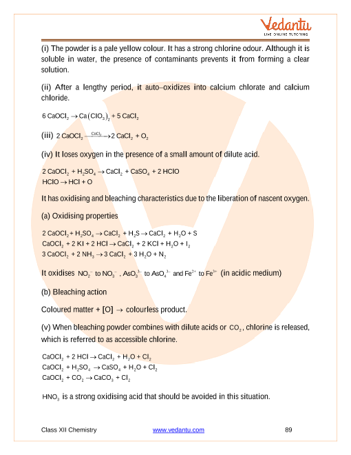 Revision Notes of CBSE class 12 Chemistry