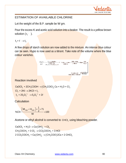 Revision Notes of CBSE class 12 Chemistry