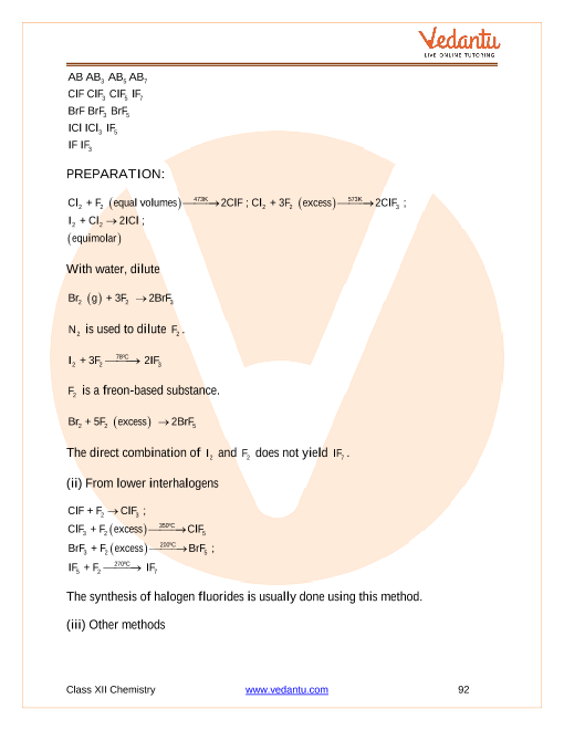 Revision Notes of CBSE class 12 Chemistry