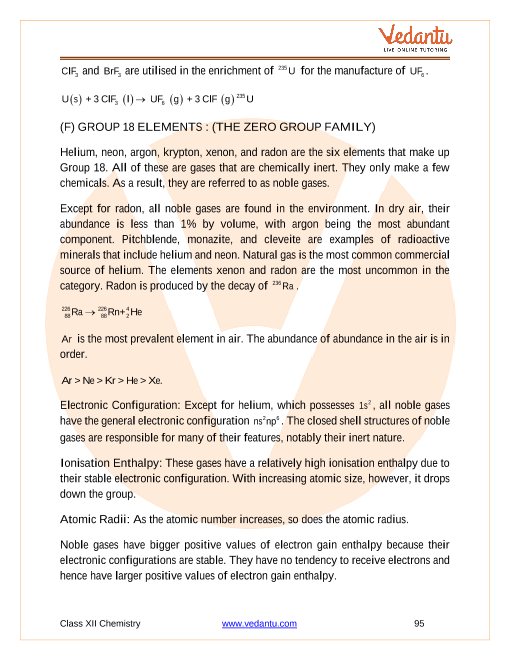 Revision Notes of CBSE class 12 Chemistry