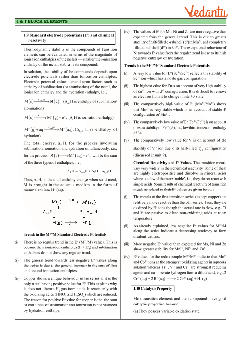 Revision Notes of CBSE class 12 Chemistry