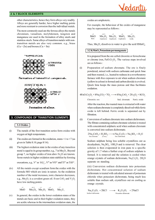 CBSE Class 12 Chemistry - Chapter 8 - The D-and F-Block Elements ...