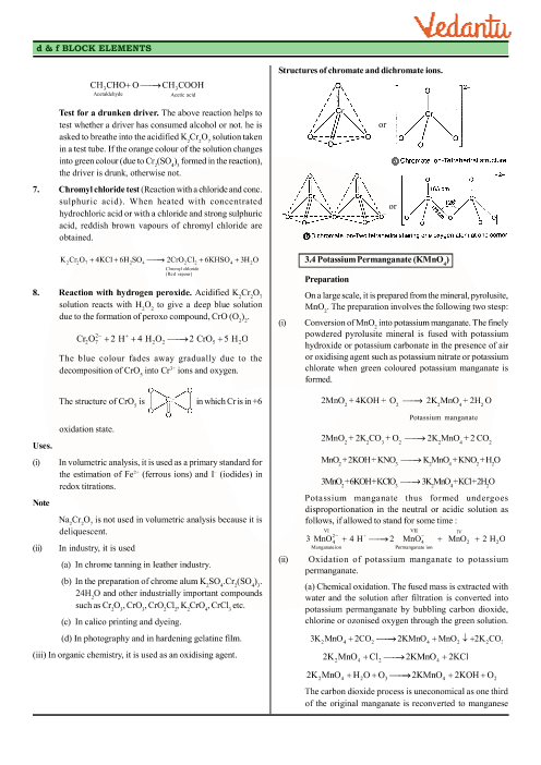 Revision Notes of CBSE class 12 Chemistry