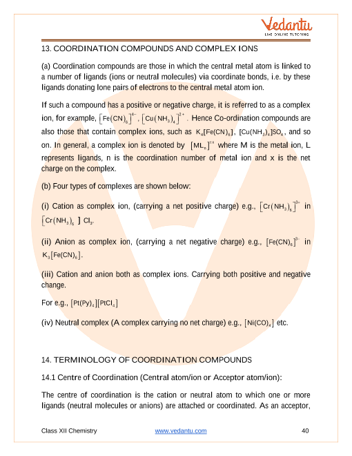 Revision Notes of CBSE class 12 Chemistry