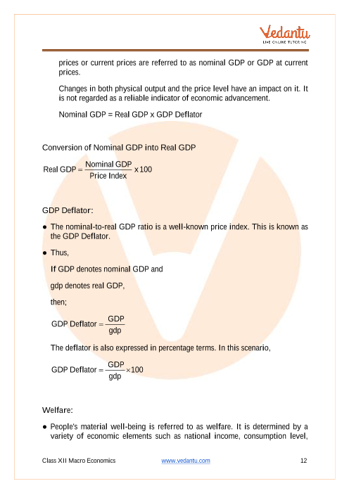 Revision Notes of CBSE class 12 Economics