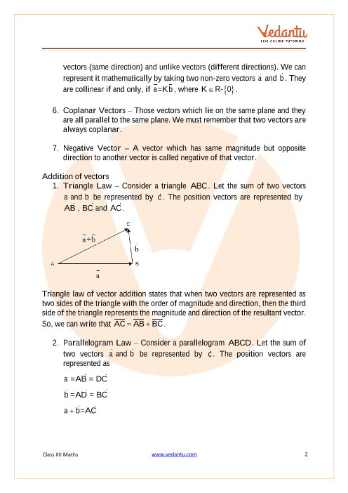 Revision Notes of CBSE class 12 Mathematics