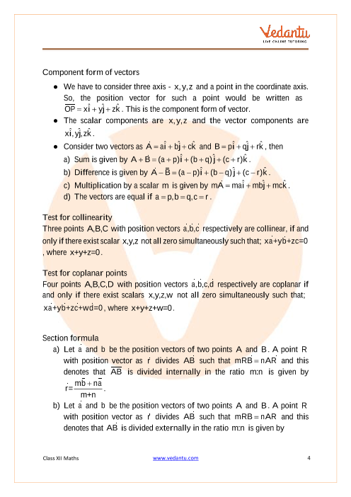 Revision Notes of CBSE class 12 Mathematics