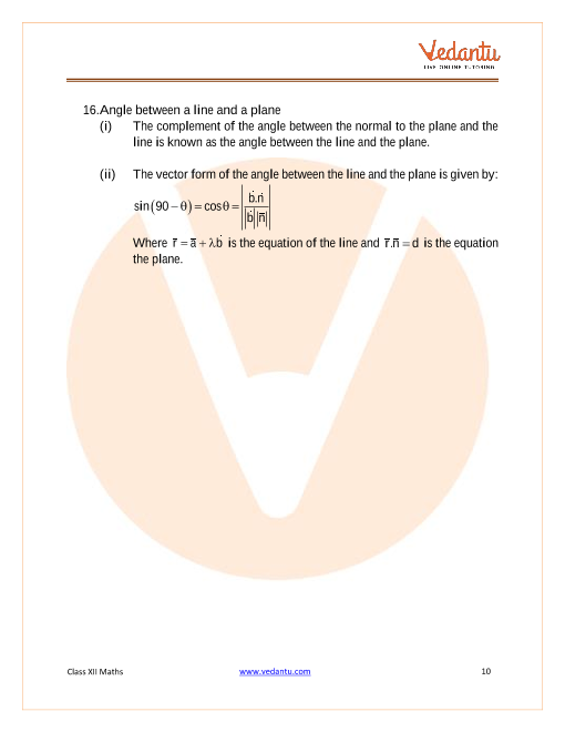 Revision Notes of CBSE class 12 Mathematics