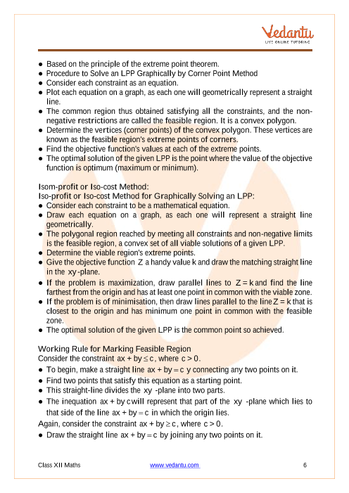 Revision Notes of CBSE class 12 Mathematics