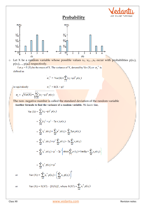 Revision Notes of CBSE class 12 Mathematics