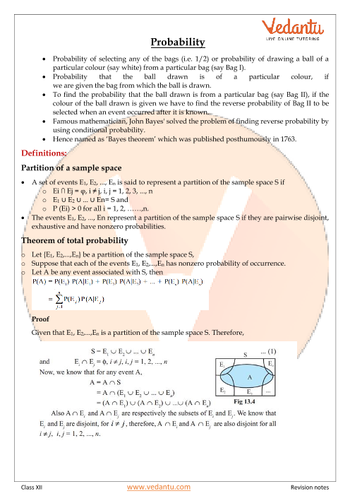 Revision Notes of CBSE class 12 Mathematics