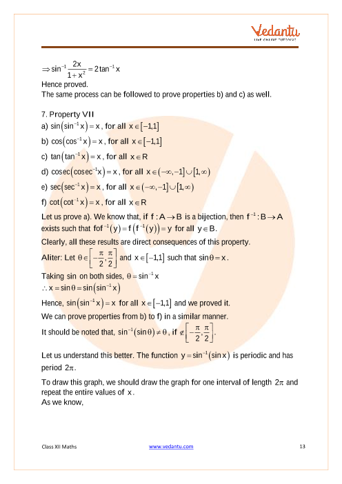 Revision Notes of CBSE class 12 Mathematics