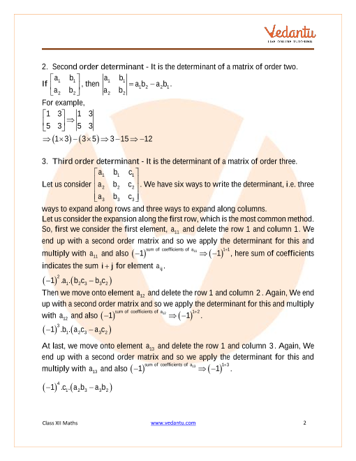 Revision Notes of CBSE class 12 Mathematics