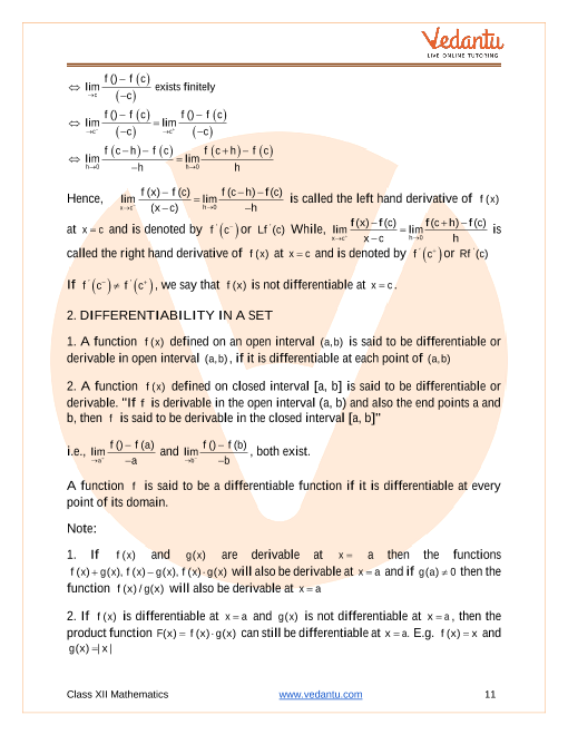 CBSE Class 12 Mathematics - Chapter 5 - Continuity And ...