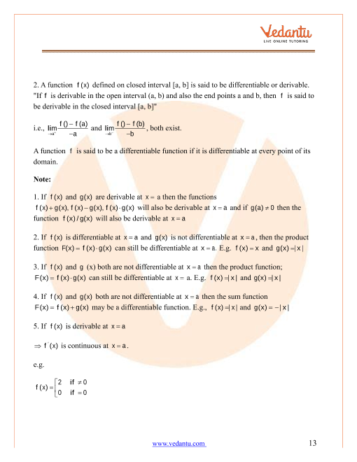 Revision Notes of CBSE class 12 Mathematics