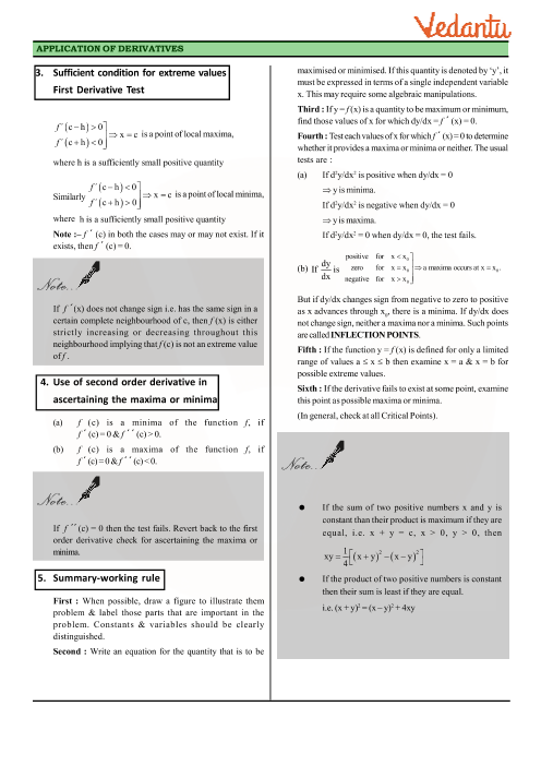 Revision Notes of CBSE class 12 Mathematics