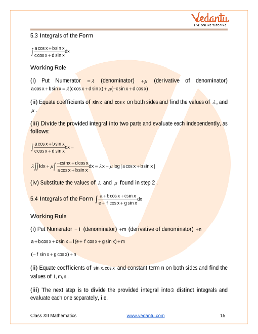 Revision Notes of CBSE class 12 Mathematics