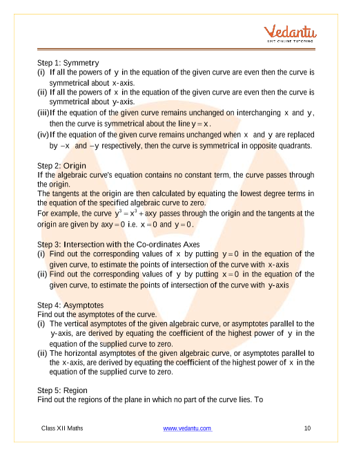 Revision Notes of CBSE class 12 Mathematics