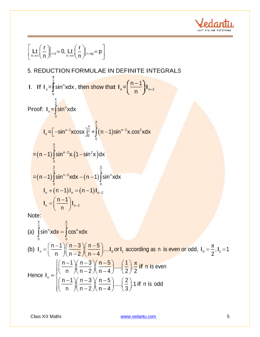 Revision Notes of CBSE class 12 Mathematics