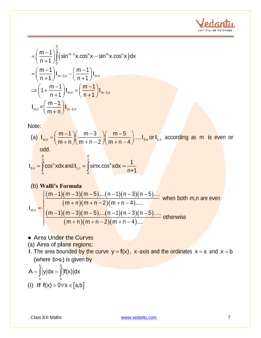 Revision Notes of CBSE class 12 Mathematics