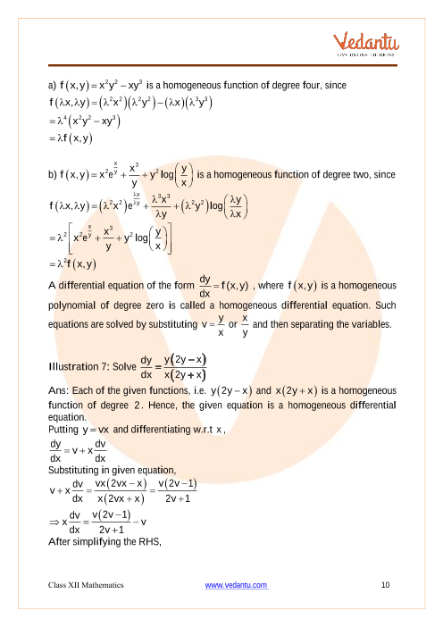 Revision Notes of CBSE class 12 Mathematics