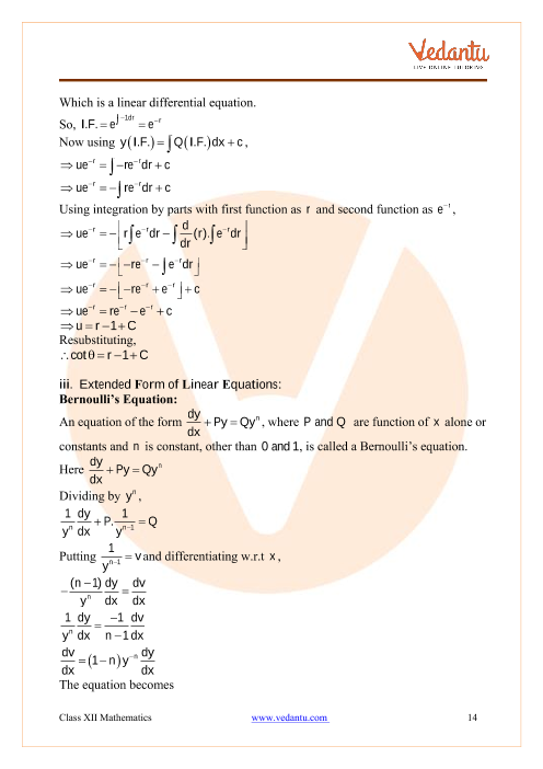 Revision Notes of CBSE class 12 Mathematics