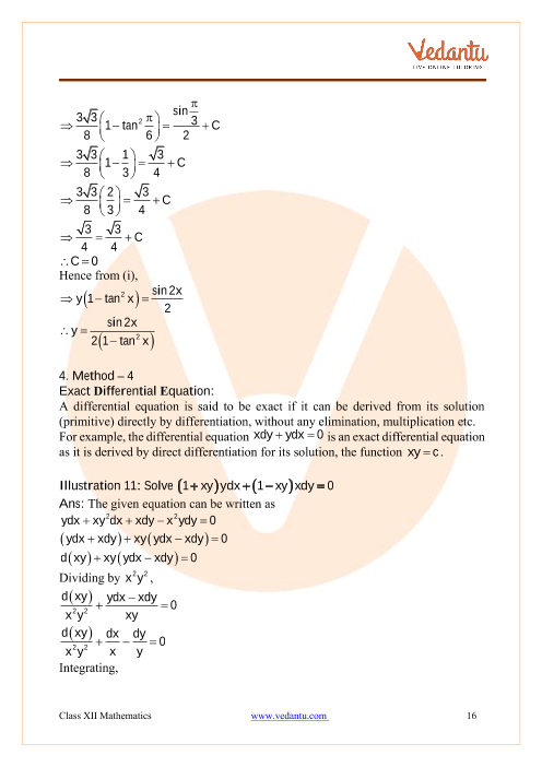 Revision Notes of CBSE class 12 Mathematics