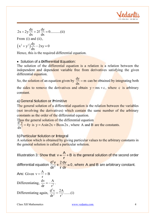 Revision Notes of CBSE class 12 Mathematics