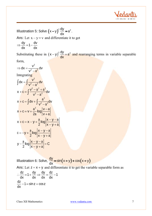 Cbse Class 12 Mathematics Chapter 9 Differential Equation Revision Notes 9538