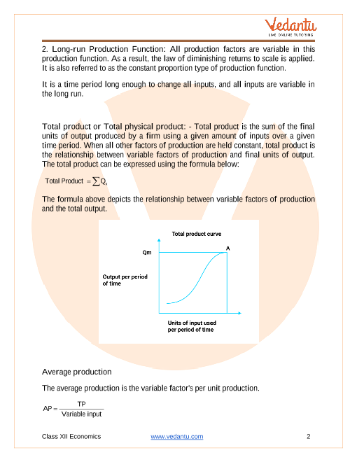 Revision Notes of CBSE class 12 Economics