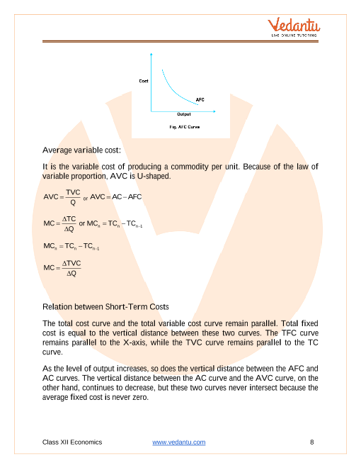 Revision Notes of CBSE class 12 Economics