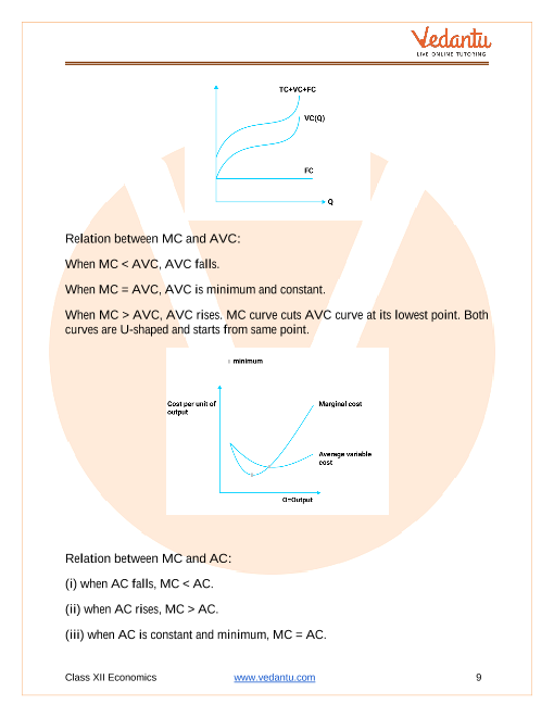 Revision Notes of CBSE class 12 Economics