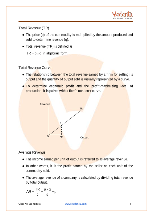 Revision Notes of CBSE class 12 Economics